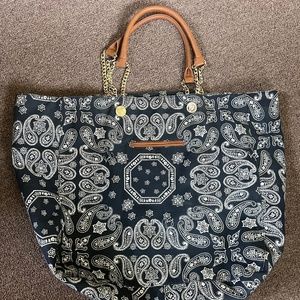 Juicy Couture Beach Tote Navy White